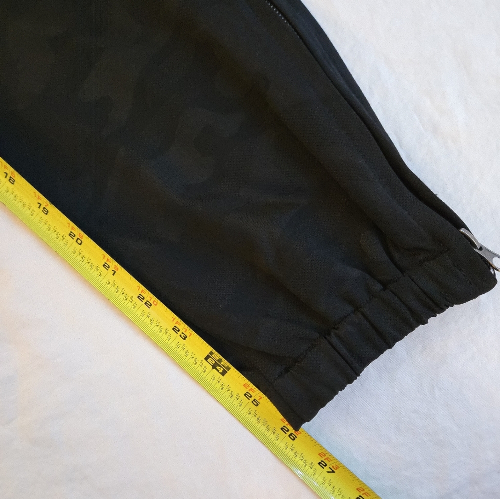 Liverpool Los Angeles Black Satiny Finish Camouflage Ankle Jogger Pants CW3 - Picture 7 of 13